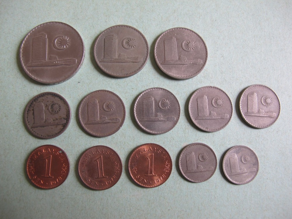 13 Malaysia Coins