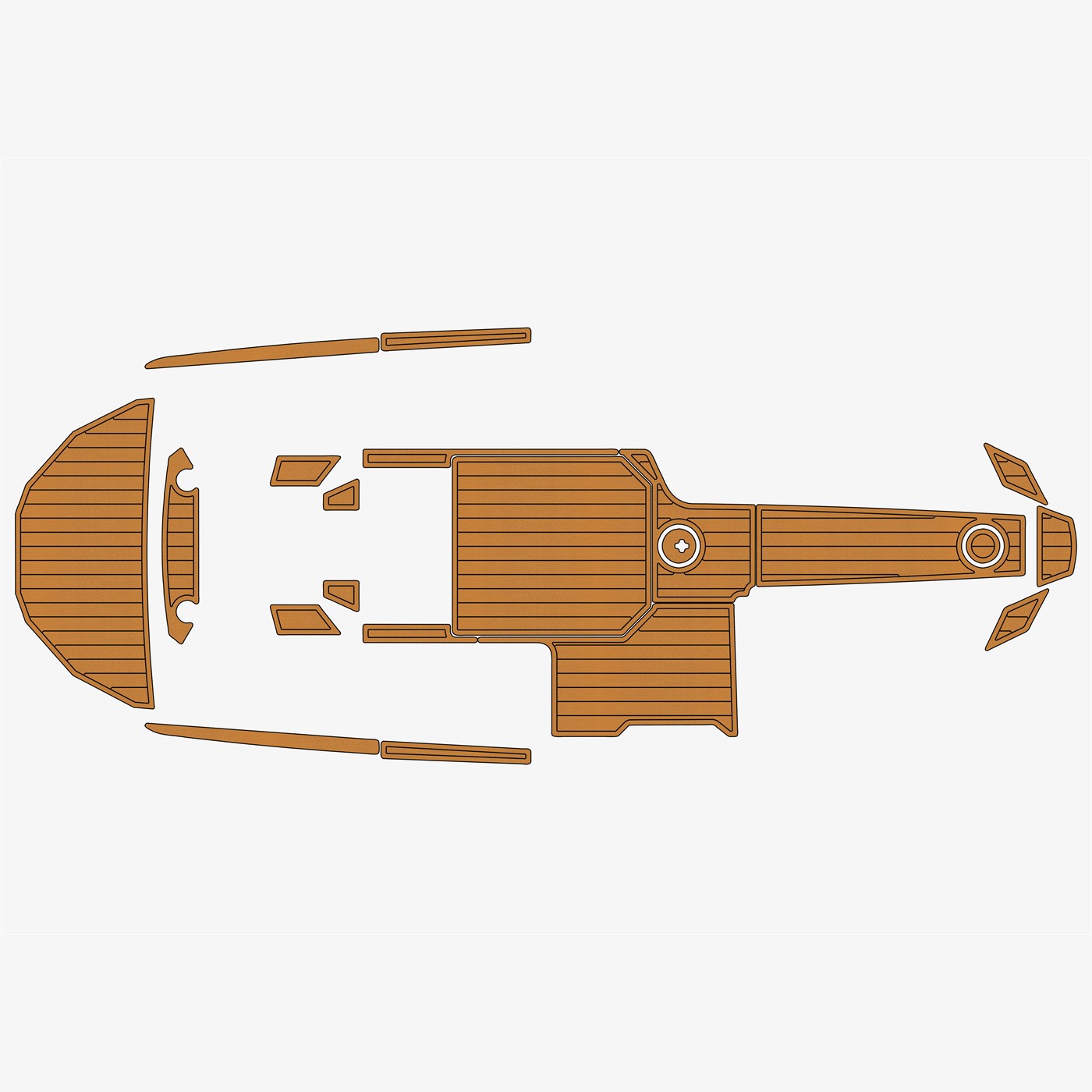 2018 Moomba Mondo Faux EVA teak Marine Foam mat Floor