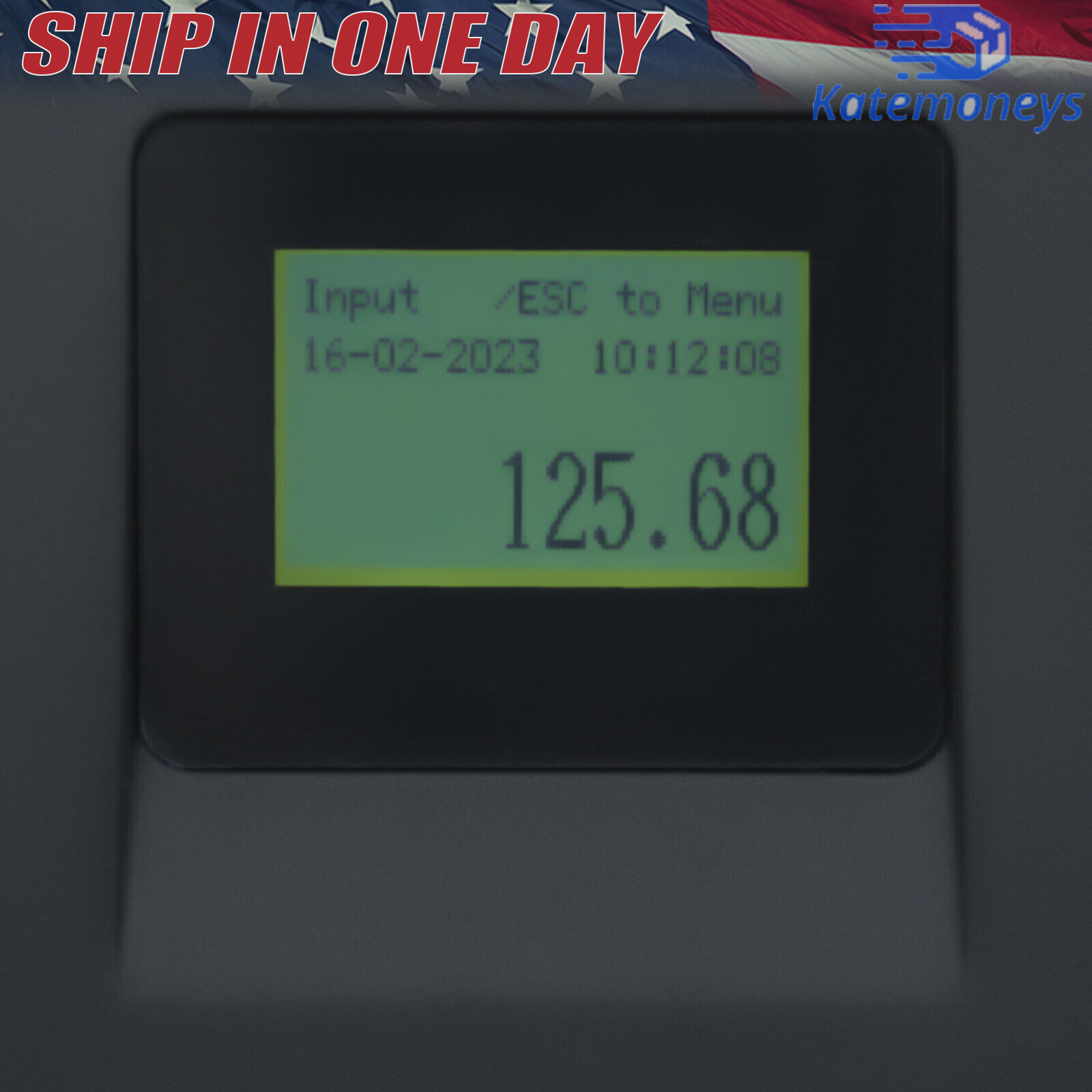 38 Keys Electronic Cash Register Black Thermal Cash Register with Cash Drawer