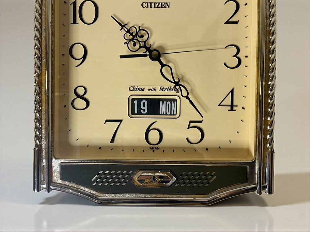 Vintage Citizen Chime Striking Wall Clock Japan