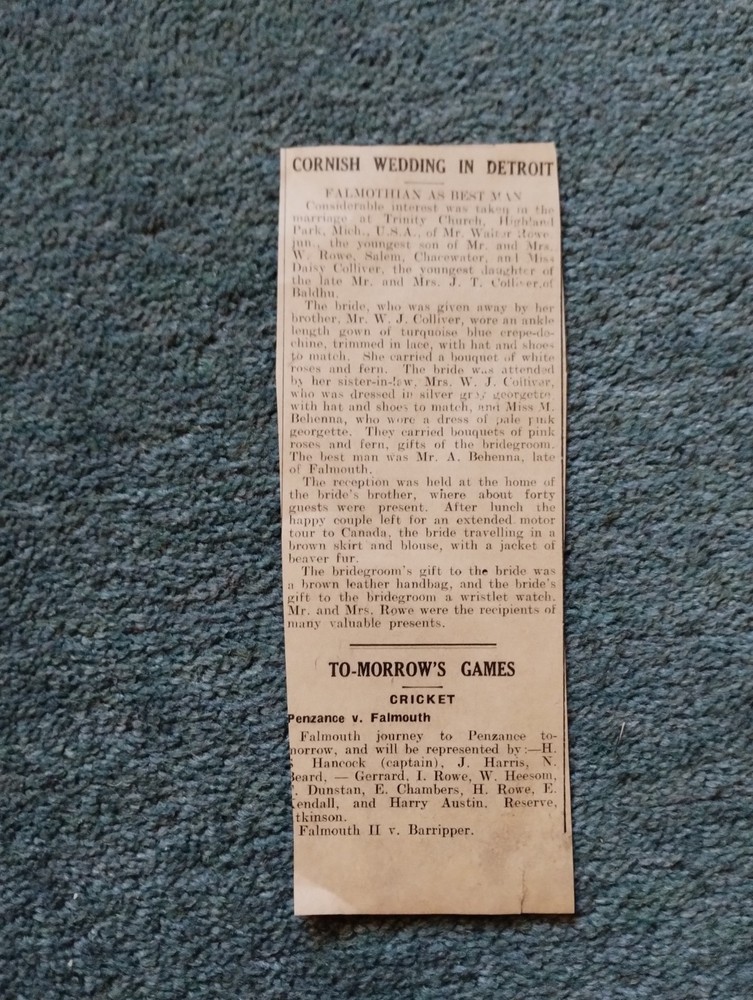Sk265 Ephemera 1931 Article H M S Implacable Falmouth