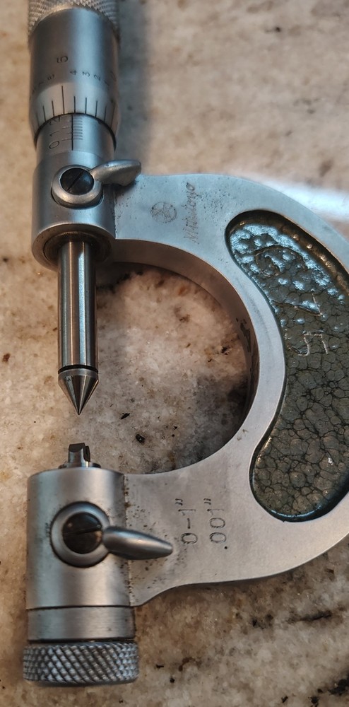 🗽MITITUYO NO126-137A SCREW THREAD MICROMETER MACHINIST/TOOLMAKER