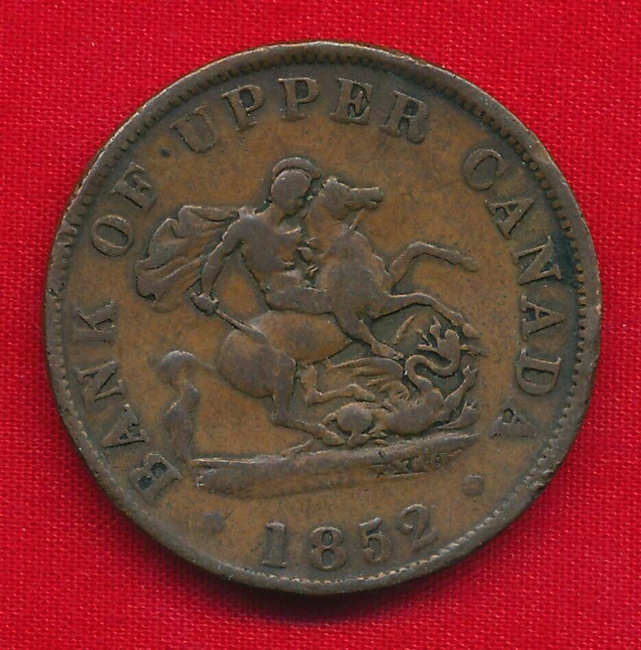 Upper Canada 1852 1/2 PENNY (Copper)