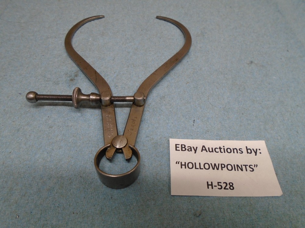 LS Starrett No. 79 Yankee Spring Type 5" Outside Caliper Flat Leg Solid Nut H528