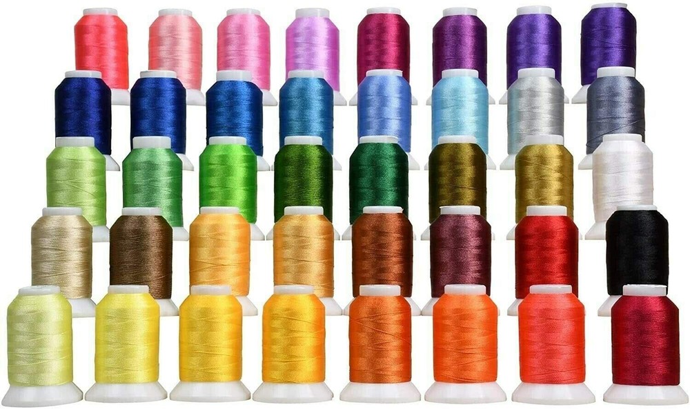 40 Large Cones Poly Machine Embroidery Threads 4 Singer