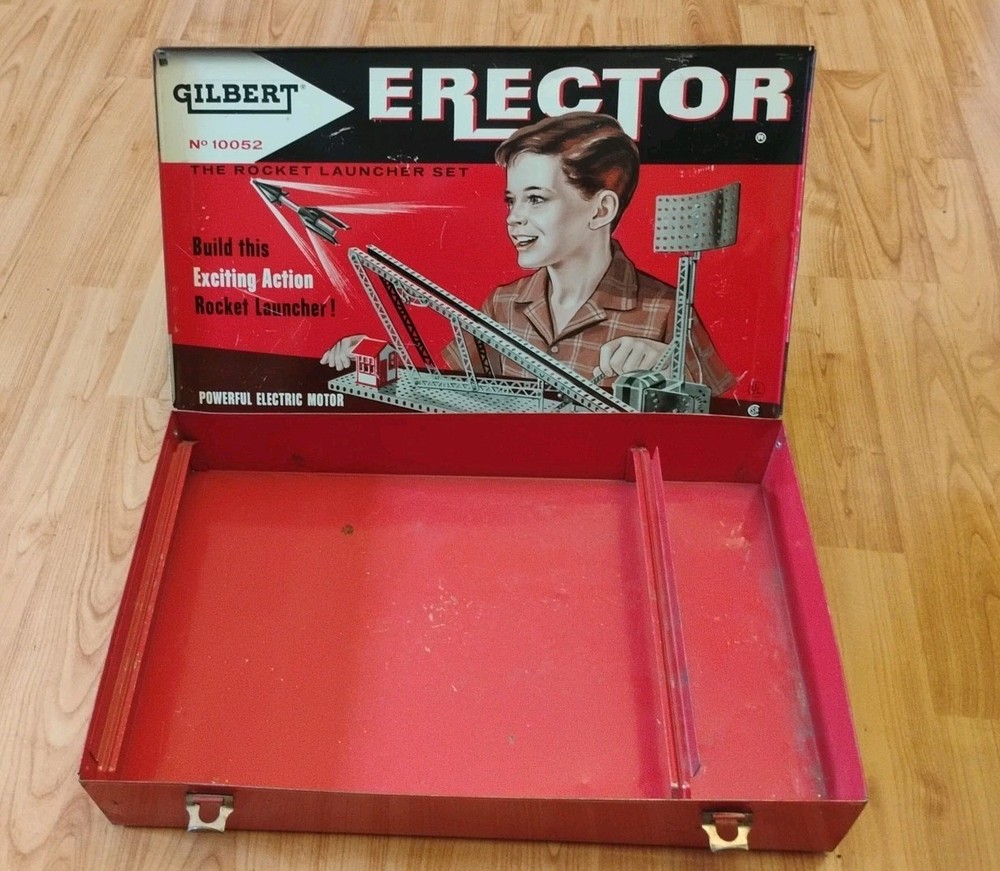 Gilbert Erector Rocket Launcher Set No. 10052 Empty Case