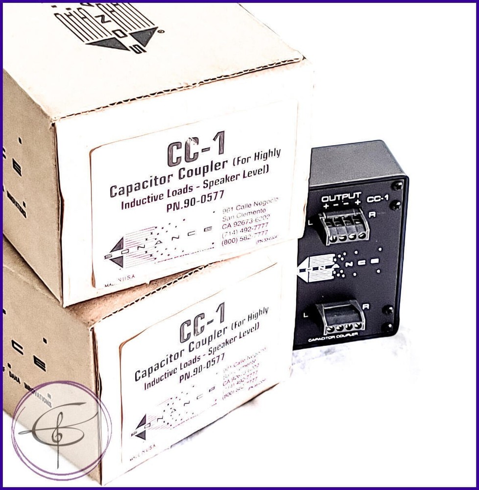 Sonance CC-1 Capacitor Coupler for Inductive Loads (Speaker Level) - NEW