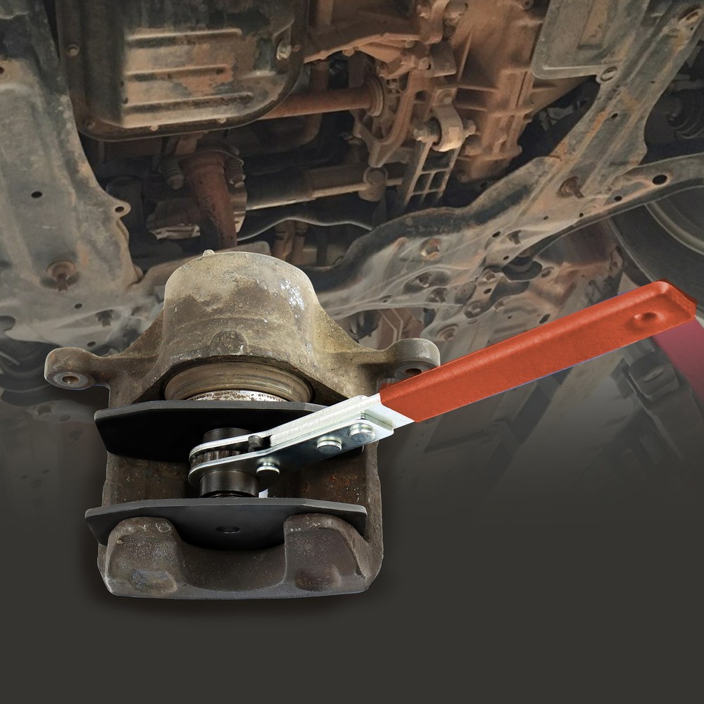 Portable Handle Brake Caliper Press Compression Tool 360° Swing Orange Tool