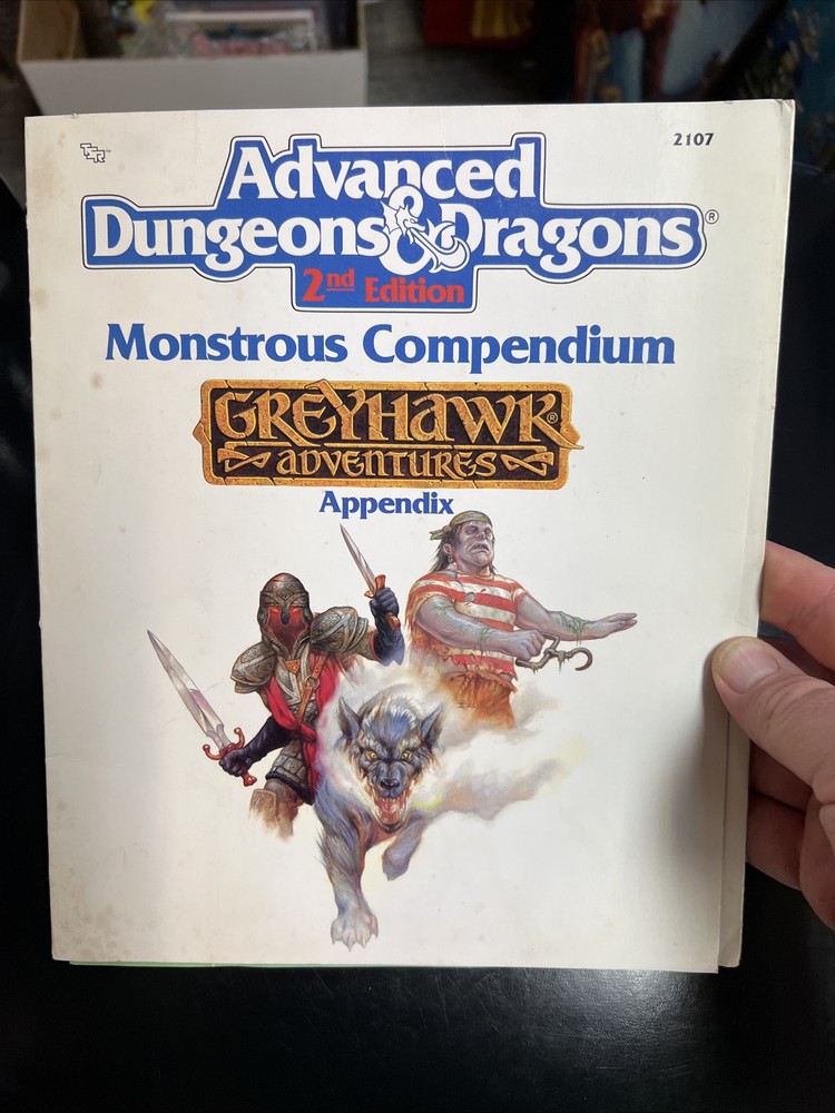 Advanced D&D 2nd Edition Monstrous Compendium Greyhawk Adventures Appendix
