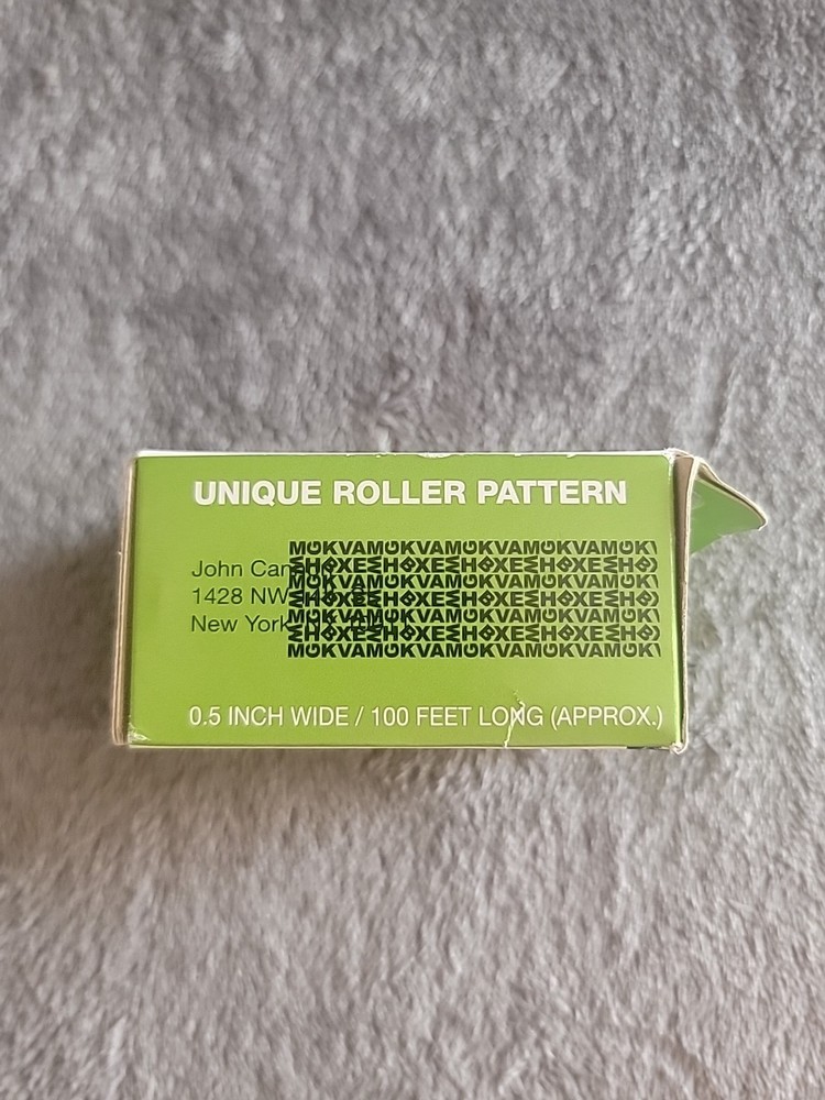 Plus Guard Your ID Advanced Mail Address Security Stamp Roller Design NEW