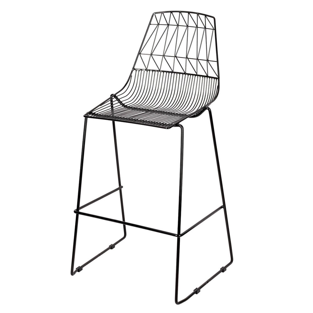 30" Benton Wire Bar Stool Steel Frame by Chivari