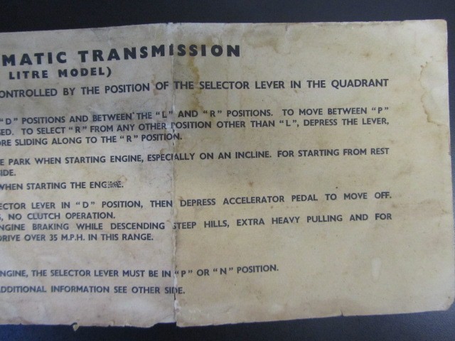 Jaguar Automatic Transmission Instructions Sleeve