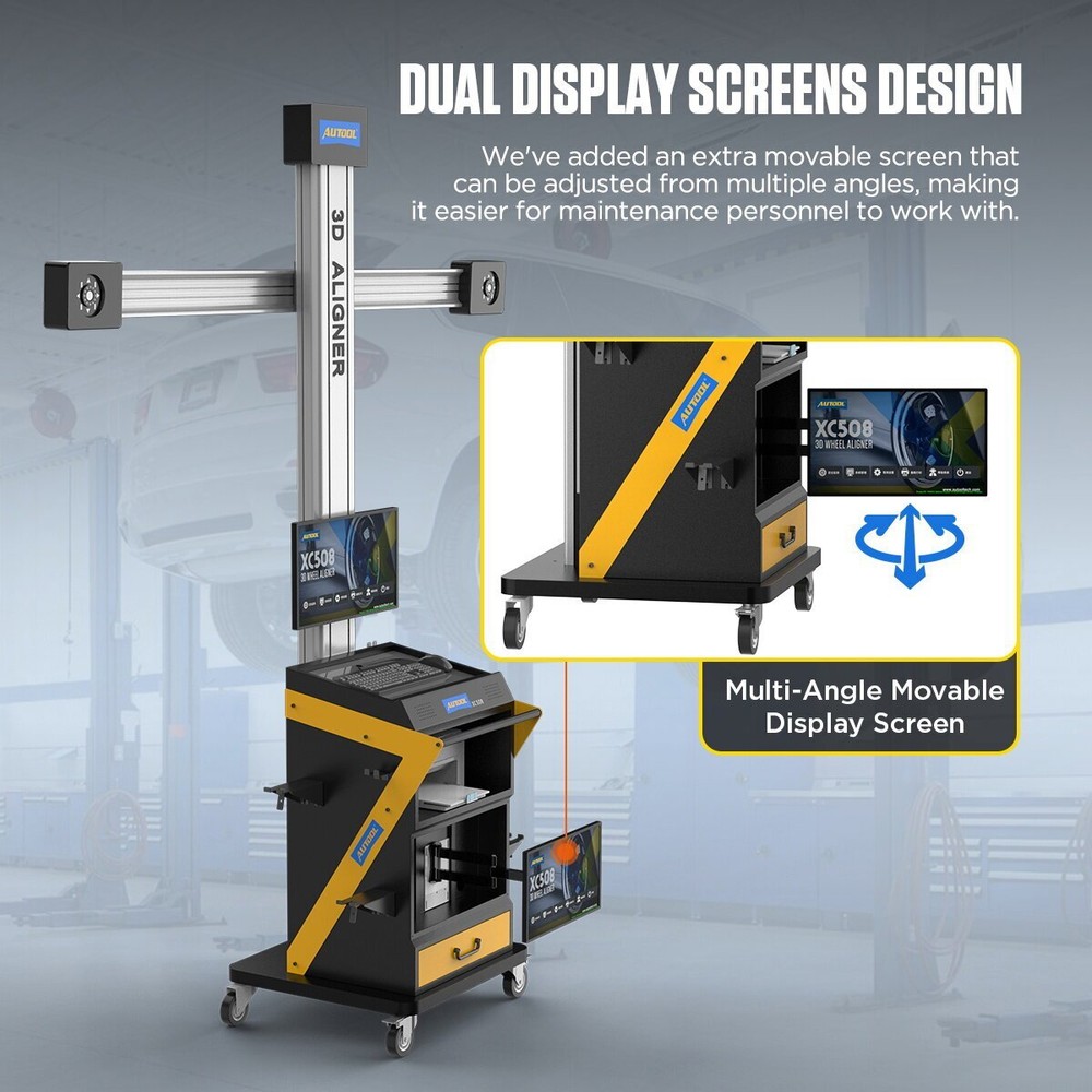 AUTOOL 3D Wheel Alignment Machine Fully Automatic Tracking Tire Aligner System