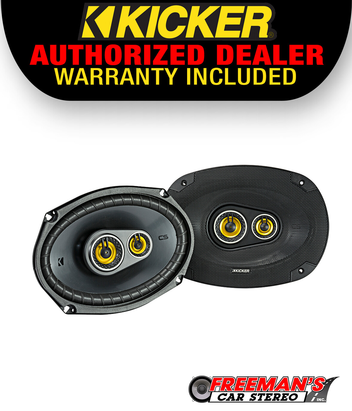 Kicker 46CSC6934 CS-Series 6x9-inch 3-Way Speakers
