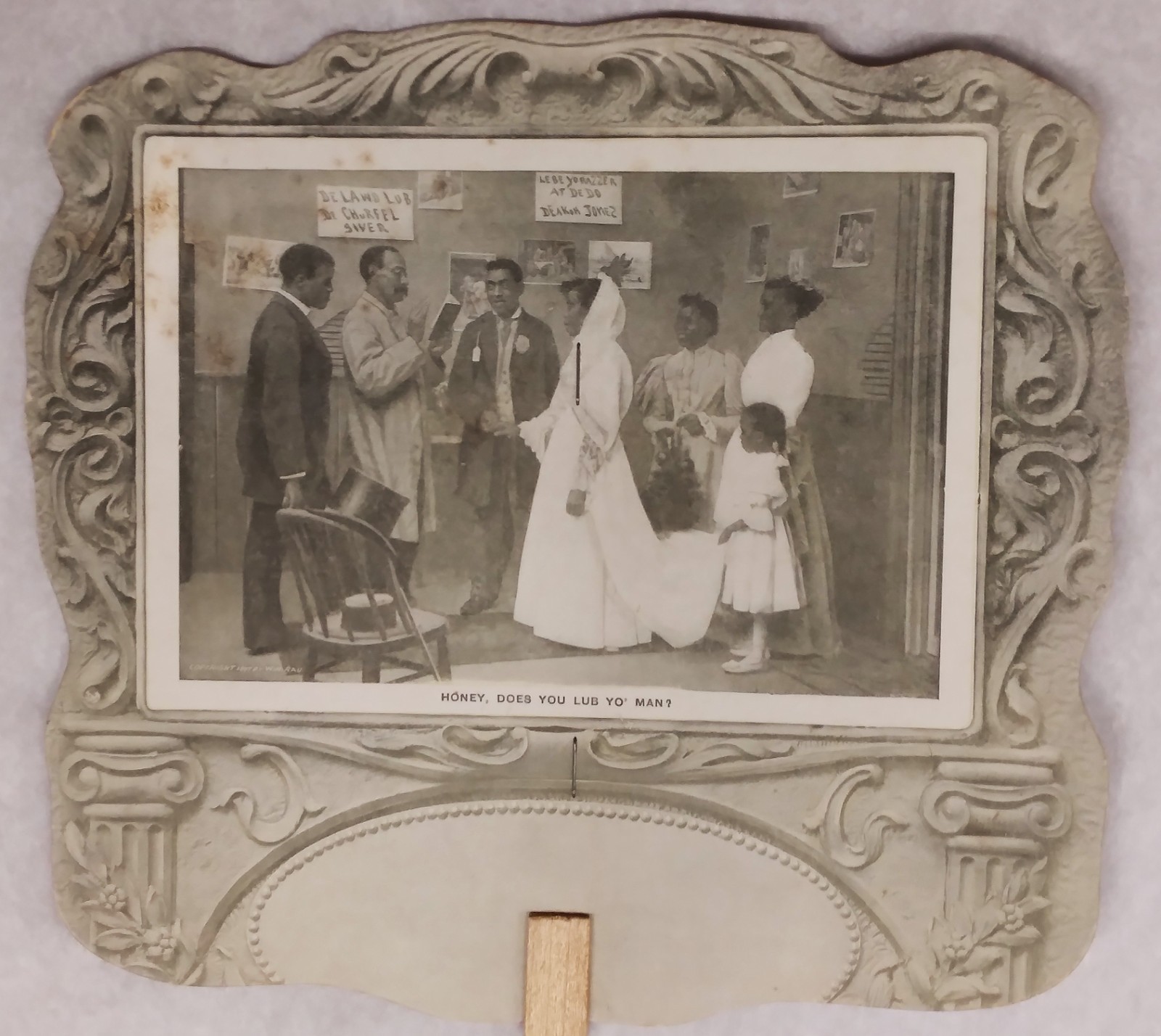 1897 Ad Hand Fan for "Celery Bromide" a "Patent Medicine" Photo by W. H. Rav!!