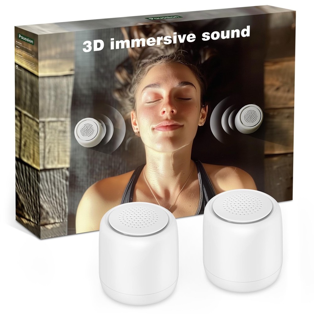 2-Pack Sync Stereo, Paussion Stereo Playback Function - 2 Sets, White