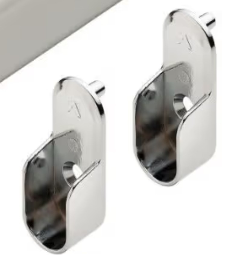 6 Pieces Closet Rods End Support (Plus The Screws)