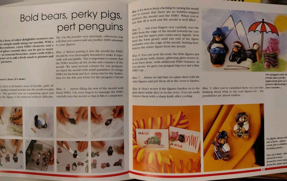 Fimo:: Ideas For Creative Modeling EberhardFaber 32 Pages From Start To Finish