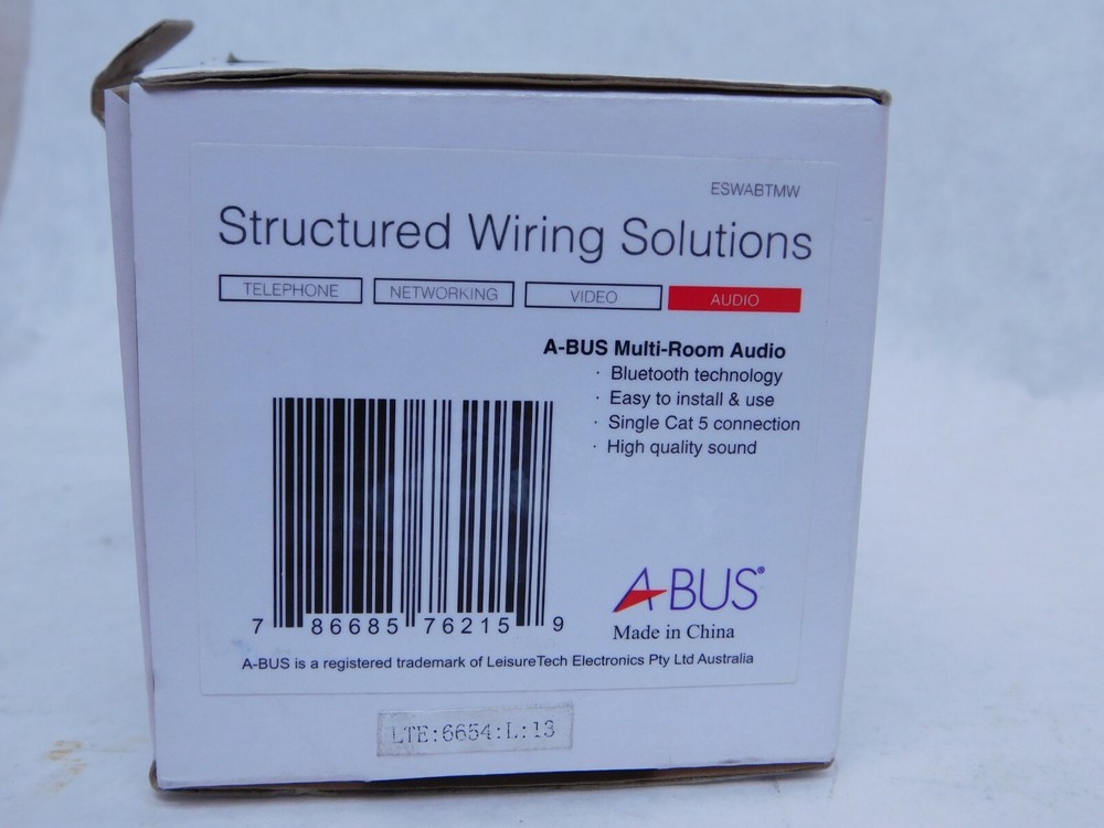 NEW Eaton Structured Wiring Solutions Bluetooth Local Input Module White VN