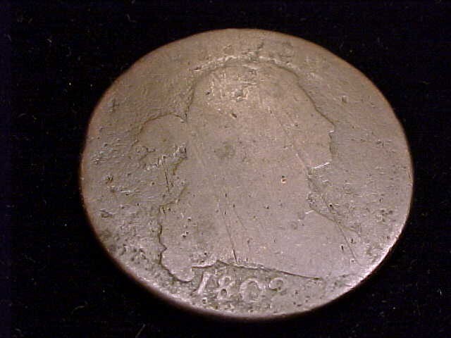 1802 Large Cent, About Good Grade.