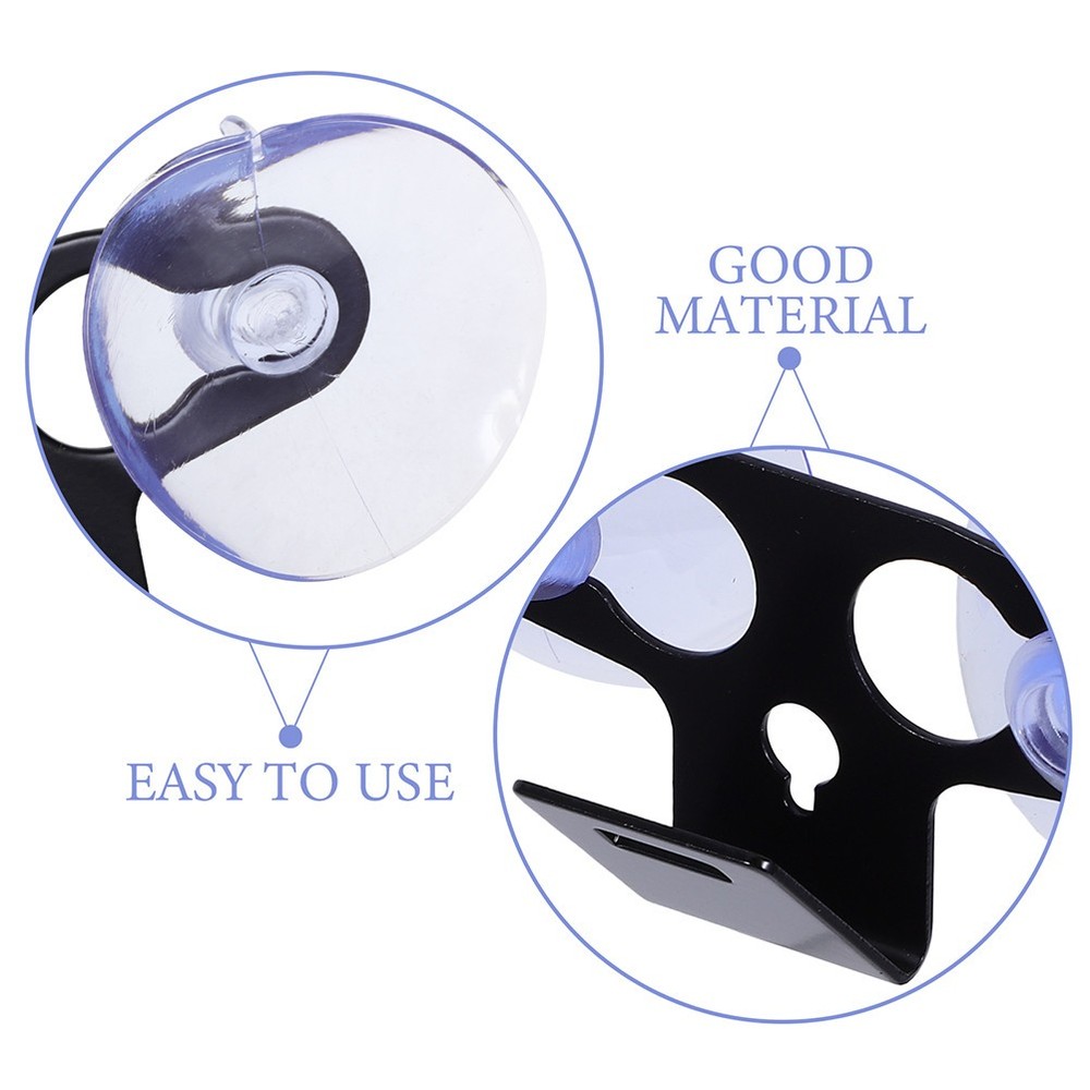 2 Pcs Car Suction Cup Mount Plastic Radar Holder Mounting Bracket