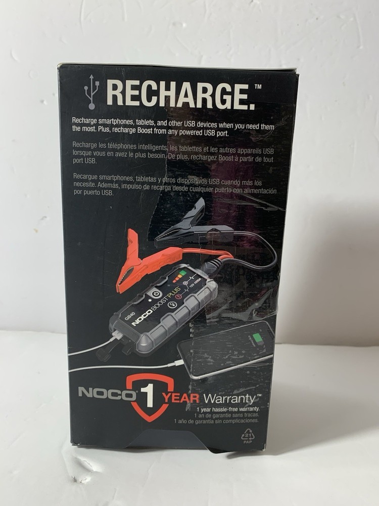 NOCO Starthilfe Lithium Powerpack 1000A 12V GB40 Boost Plus Jump Starter