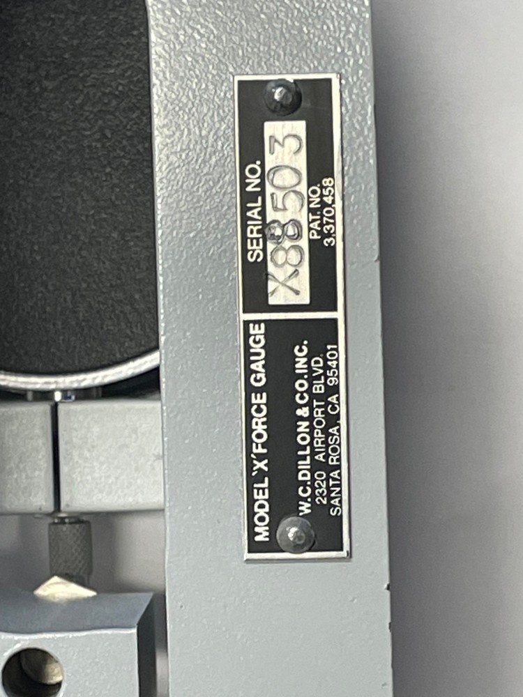 Dillon Model X Mechanical Force Gauge, Push Pull Style , 2500 lb Capacity