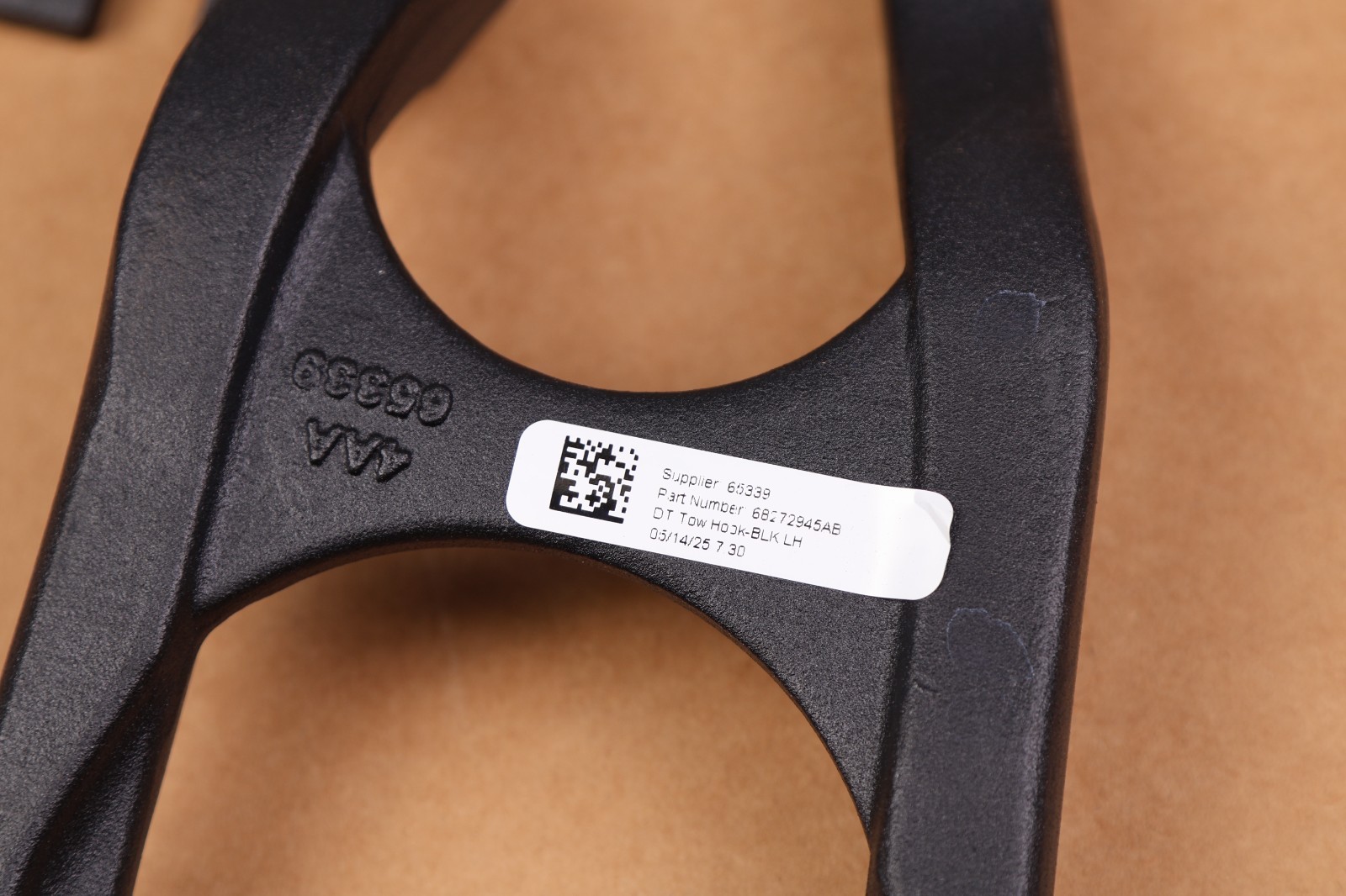 OEM 2019-2026 Dodge Ram 1500 Front Left & Right Side Tow Hook Set Pair BLACK