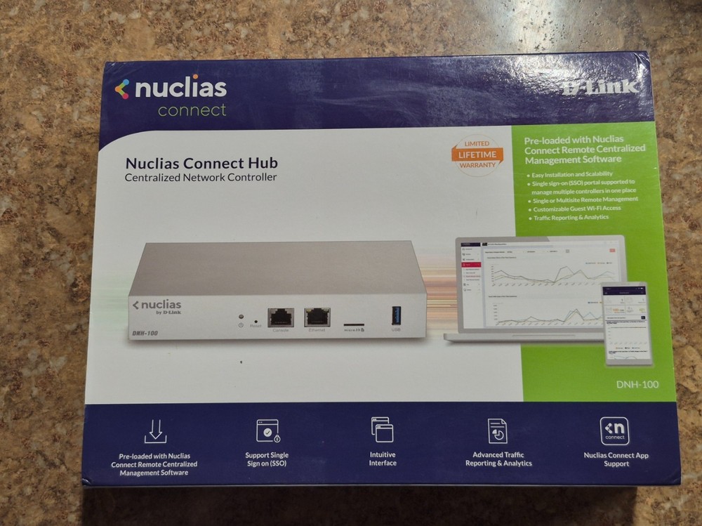 D-Link DNH-100 Nuclias LAN Controller Hub Network White