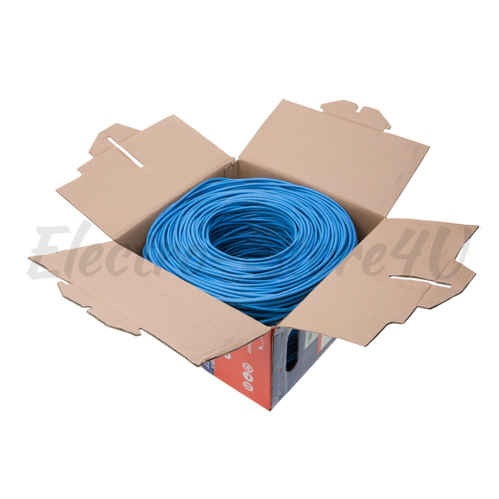 500ft CAT5e CAT6 UTP Bulk Ethernet Cable Solid Network Wire RJ45 LAN CAT5