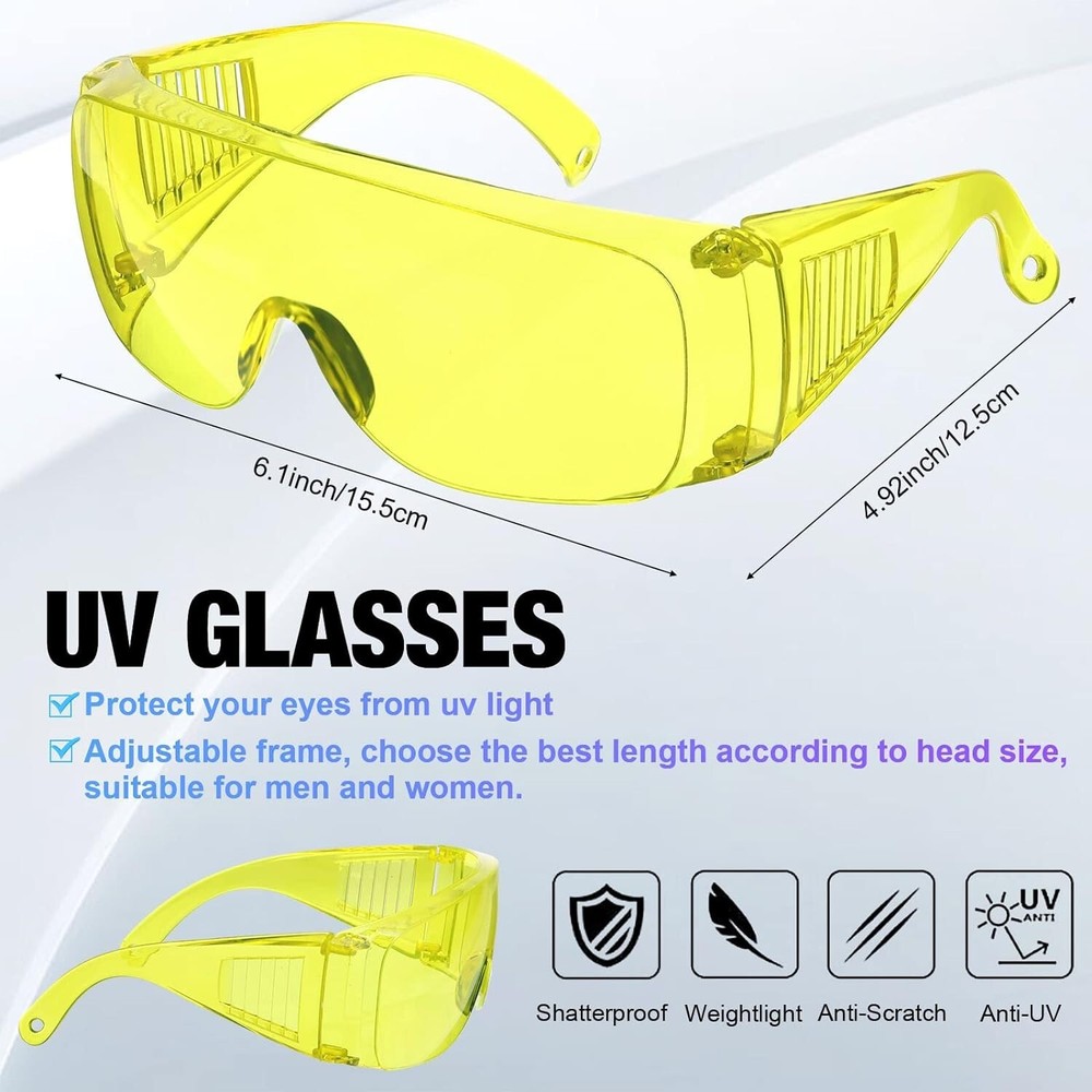 Comprehensive Refrigerant Leak Detection Kit with LED Flashlight and UV Glasses