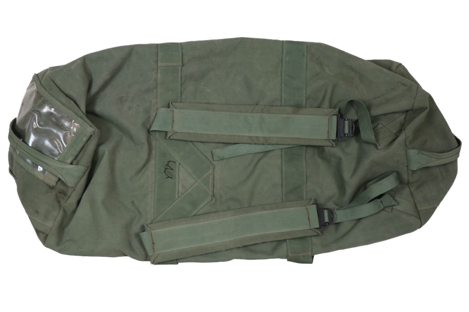 Improved Military Sea Bag US Army Duffle Sack Deployment Pack Green Side Zipper