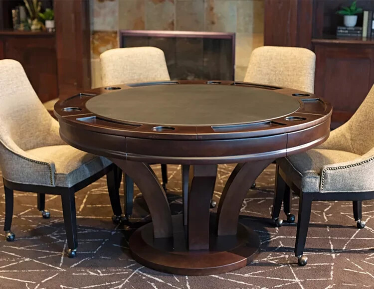 Hamilton Poker Table / Dining Table w/ 4 Chairs Contemporary Design