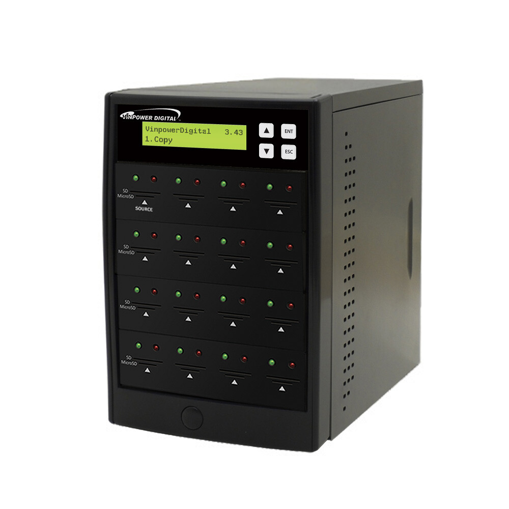 1-15 Target SD / MicroSD Duplicator Copier Flash Drive ECON-15T-SD-BK