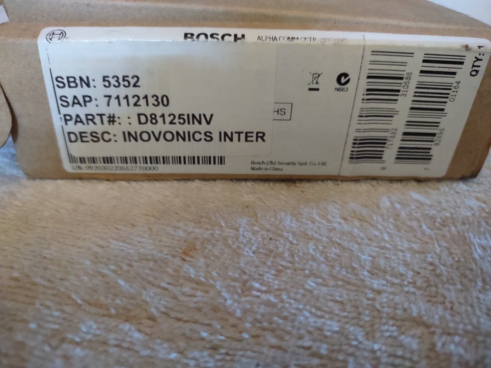 Bosch D8125INV Iovonics Interface Module