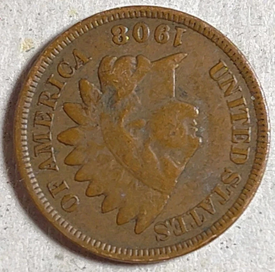 1908 Indian Head Cent / Coin #I081