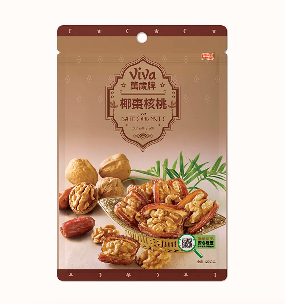 [VIVA] Dates & Nut 120g/ Pack 萬歲牌 椰棗核桃