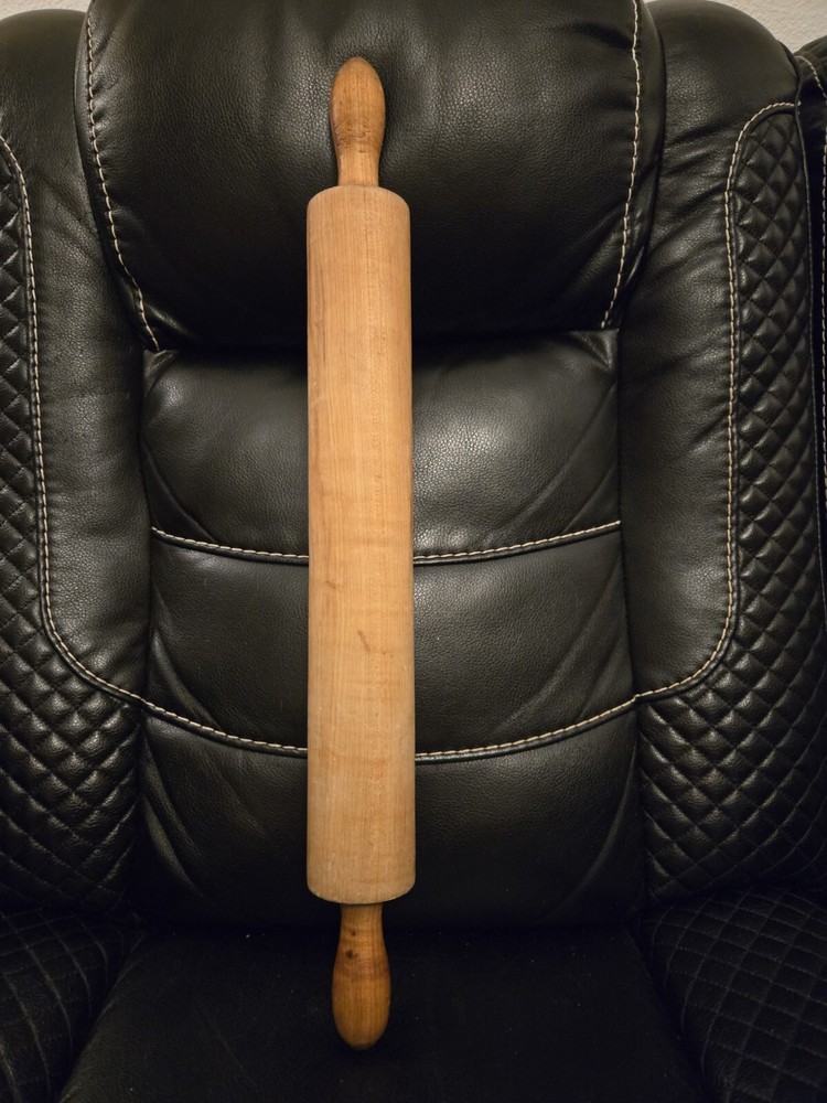 Solid Wood Rolling Pin Over 12in Long