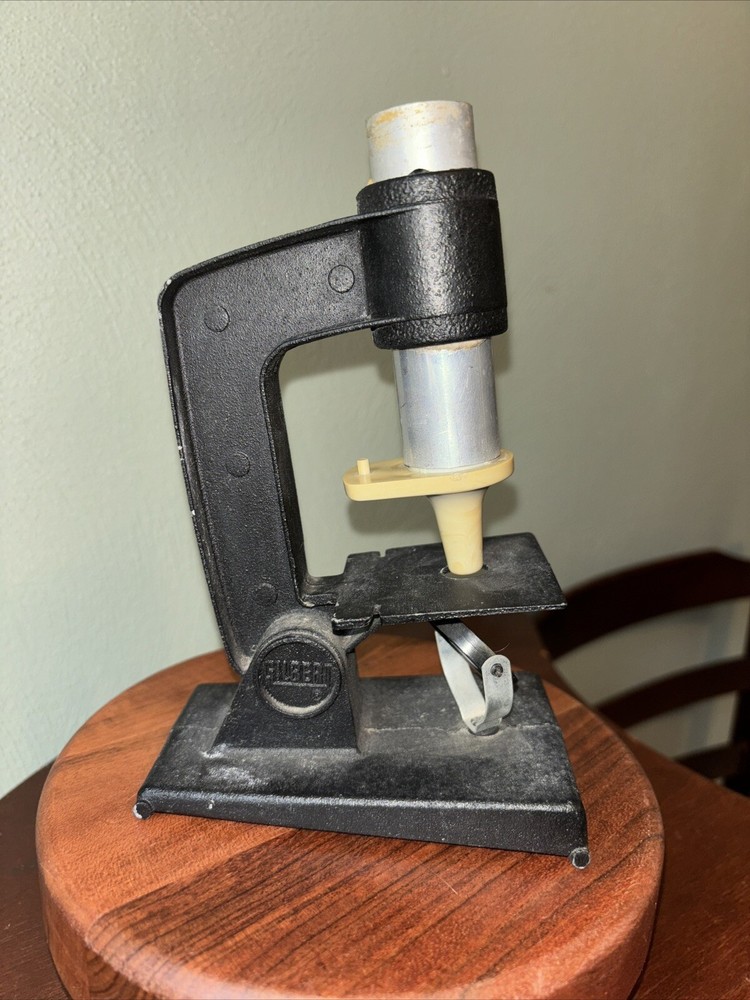 Vintage 1960’s A. C . Gilbert Microscope With Mirror P18D823