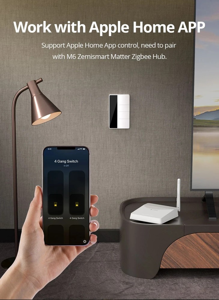 ZigBee Custom Display Name Smart Push Light Switch/AU SAA RCM/Apple Alexa Google