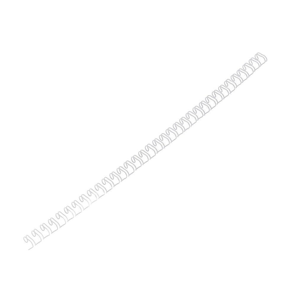 White 100X Double Loop Wire Binding Spine 6.4mm Diameter 34 Teeth 3:1 ScalE
