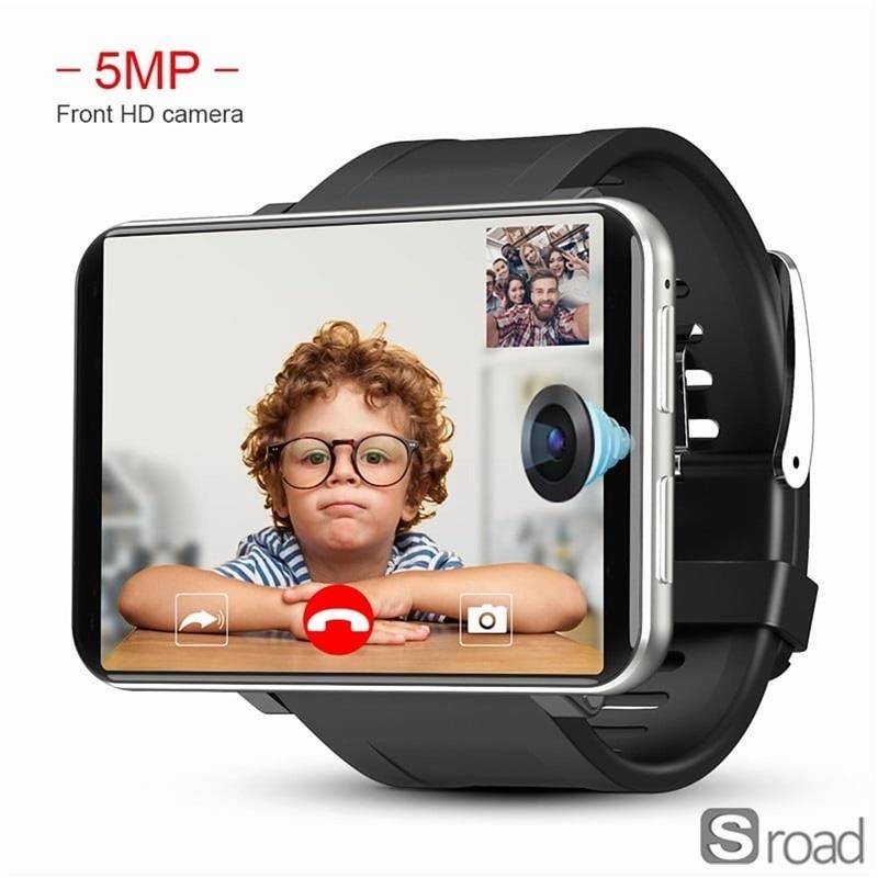 Android Smart Watch 2.86" IPS Screen 5MP Camera NFC GPS WiFi Bluetooth