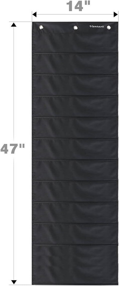 Organization Pocket Chart, Wall Hanging File Organizer Folder with 10 Large Pock