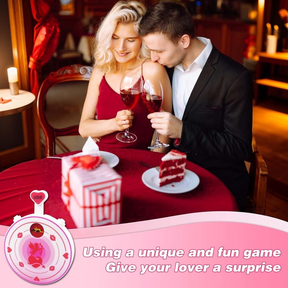 Valentine's Couples Date Night Spinner - Fun Romantic Gift & Game