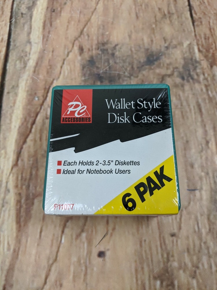 NEW Deadstock 3.5" Floppy Disk Diskette Storage Travel Computer Software 90s