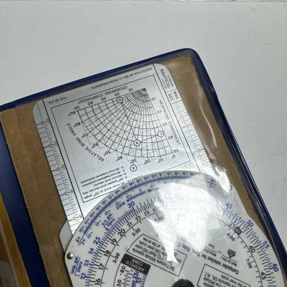 asa E6-B Metal flight computer With Case And Manual