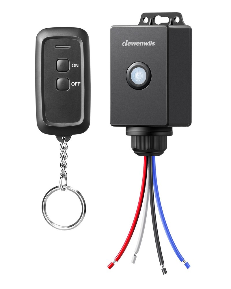 DEWENWILS Wireless Light Switch and Receiver Kit, for Outdoor Lighting, Ceiling