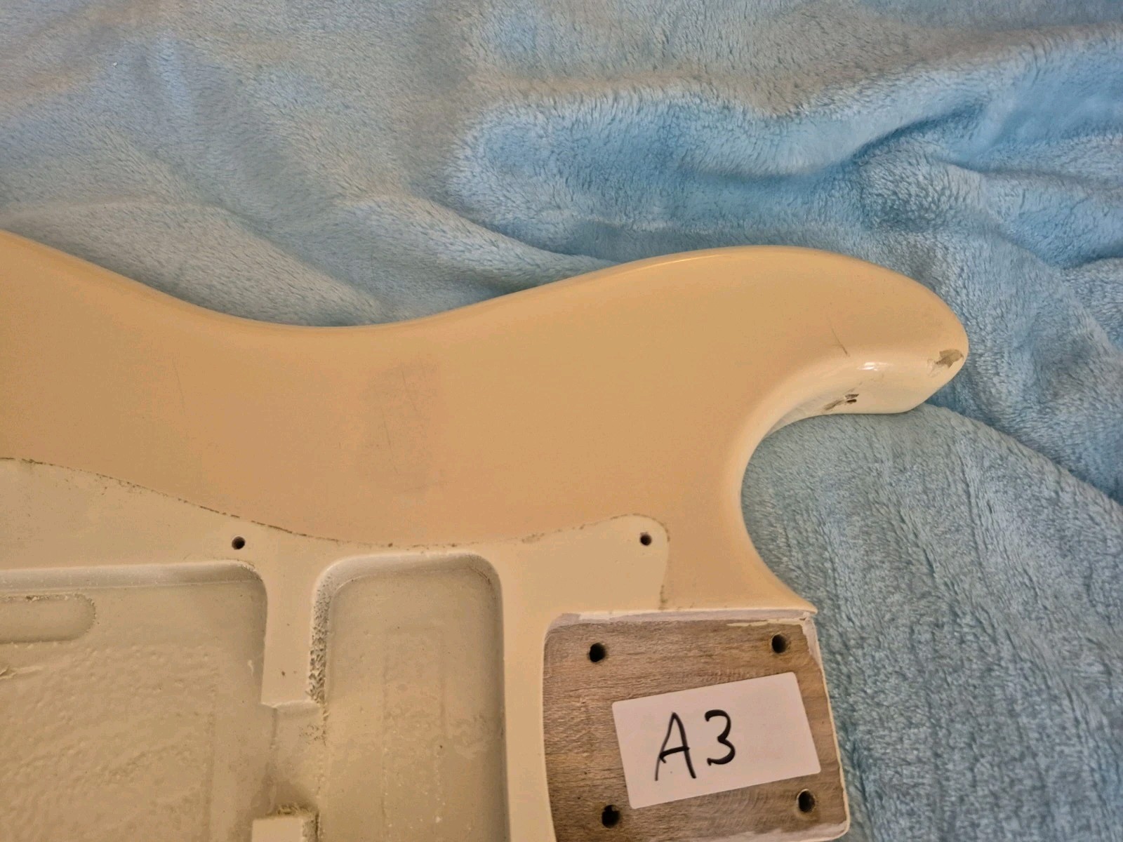 Squier By Fender Stratocaster Strat Electric Guitar Body Arctic White Reliced