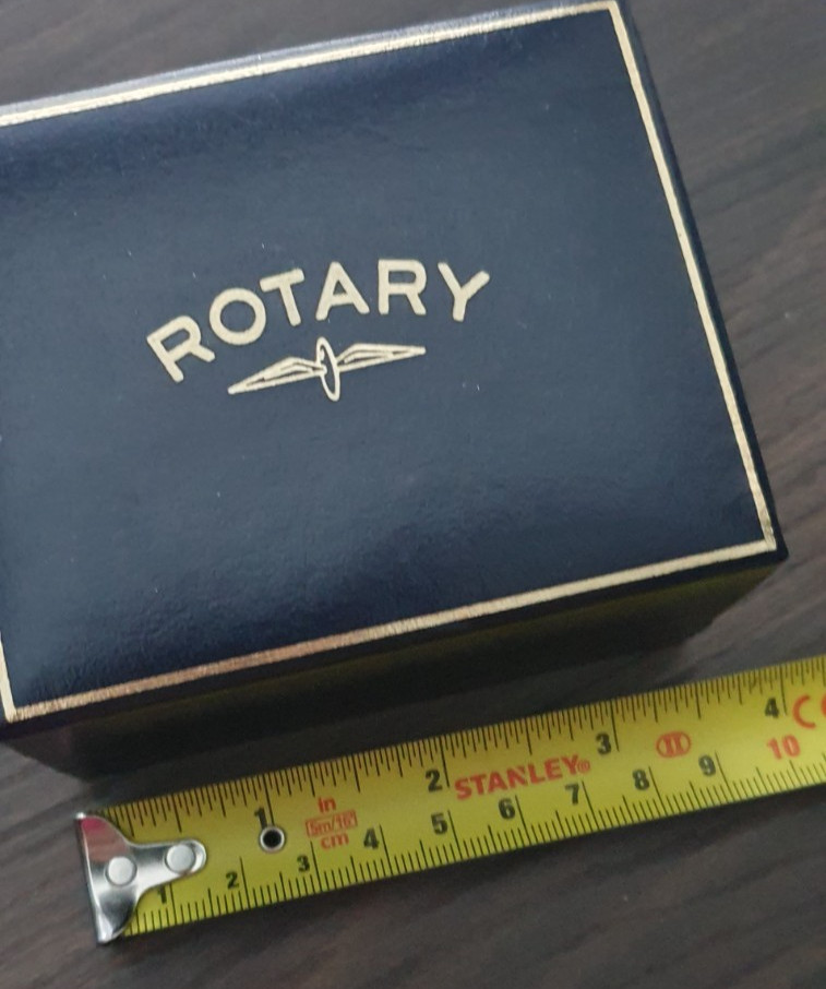 ROTARY WATCH PRESENTATION BOX - BLUE - BOX ONLY - REPLACEMENT GIFT BOX