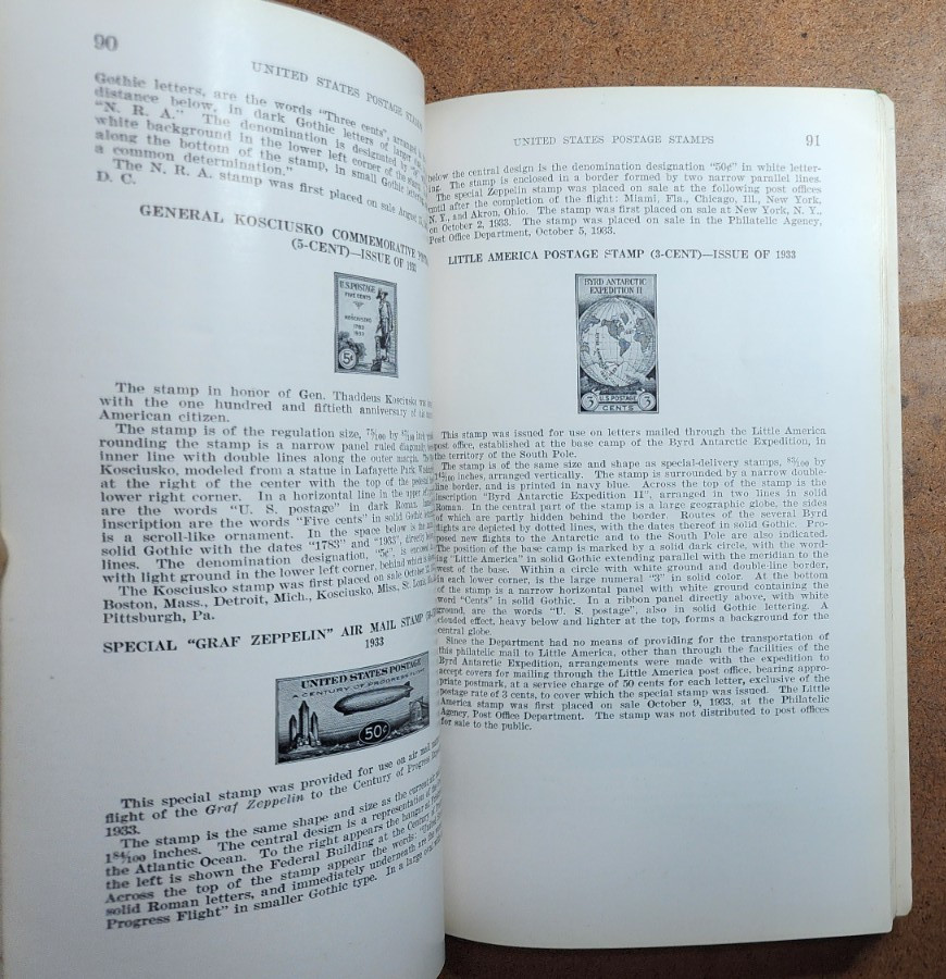 A Description of United States Postage Stamps 1847-1946 Vintage Reference Book
